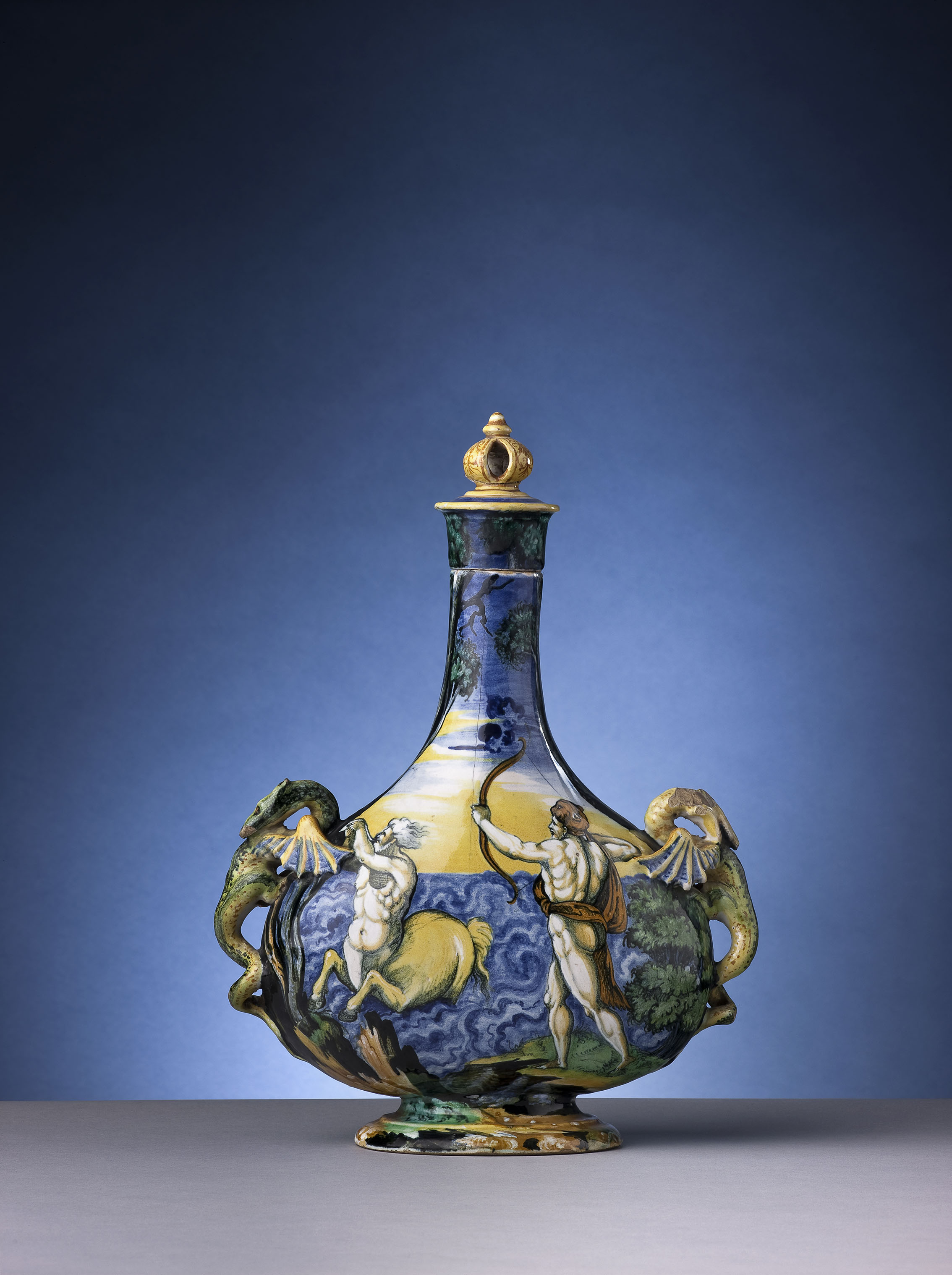 Fiasca, Urbino, bottega di Guido Durantino, 1535-1545 circa